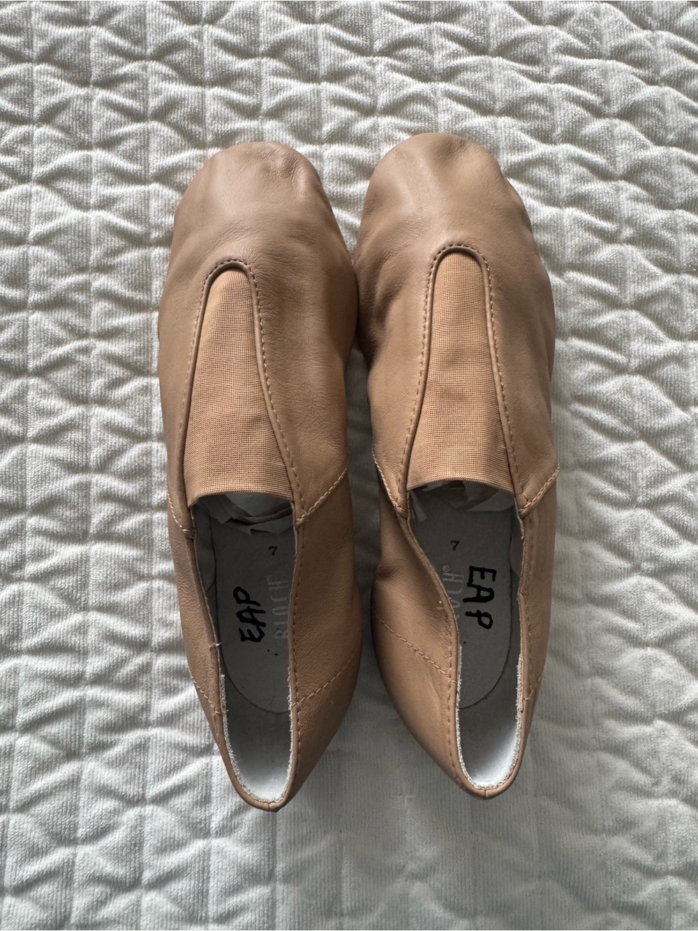Bloch Tan Leather Jazz Shoes